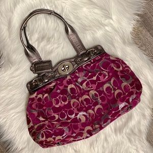 Coach Mia Velvet Optic Carryall